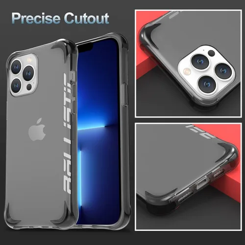 Vista 4 de BALLISTIC Funda protectora compatible con iPhone 13 Pro (solamente), con 1 protector de lente de cámara, 2 juegos contra esquinas caídas, funda a