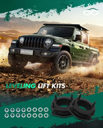 Vista 6 de SCITOO Kit de elevación y nivelación de 2 pulgadas (5 cm) con espaciador de suspensión delantero para Jeep Grand Cherokee 2005-2010, para Jeep