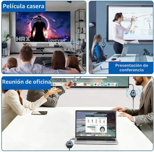Vista 8 de Kit de transmisor inalámbrico USB C y receptor HDMI, extensor inalámbrico USB-C a HDMI, portátil 4K 1080P Full HD 2.4/5G 328 pies para transmisión
