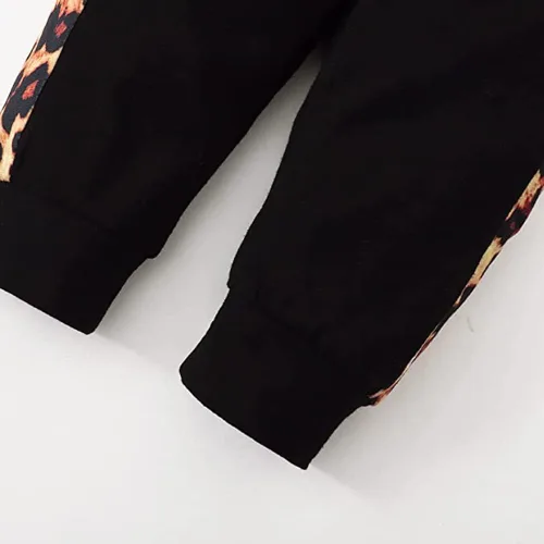 Vista 5 de Conjunto de 2 piezas con capucha y pantalón floral para niñas