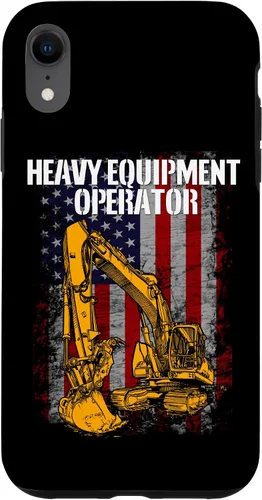 Vista 9 de Funda para excavadora de retroexcavadora con bandera de Estados Unidos para iPhone 12 mini