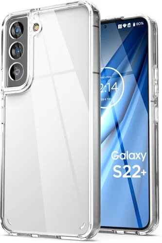Vista 5 de Encased Funda con clip para cinturón de Samsung Galaxy S22 Plus, parte trasera transparente diseñada para Samsung Galaxy S22 Plus, funda protectora