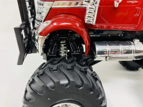 Vista 9 de New-Ray 1:43 Escala Internacional Lonestar Monster Truck (suspensión de trabajo)