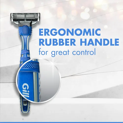 Vista 6 de Gillette Mach3 Maquinillas de afeitar desechables para hombre, 3