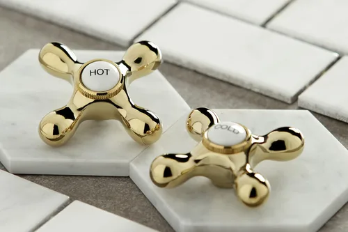 Vista 5 de Kingston Brass KB197 llave de baño amplia Heritage, KB1972AX Latón pulido