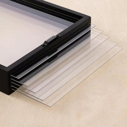 Vista 6 de Kit de Impresiones de Manos Familiares Guanshiya, Marco de Madera para Arte DIY para Noche Familiar, Regalos para Nuevos Padres, Regalos de Negro