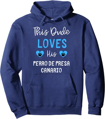 Vista 5 de This Dude Loves His Perro de Presa Canario Pullover Hoodie