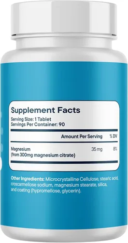 Vista 8 de Santo Remedio Magnesio, apoya la relajación muscular, suplemento dietético, citrato de magnesio 300 mg, sin sabores artificiales, sin