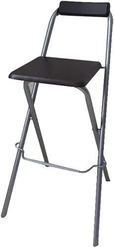 Vista 11 de Taburete plegable para el hogar, silla de bar de 27/29 pulgadas, taburete alto con respaldos, silla de pub de madera, taburete de metal