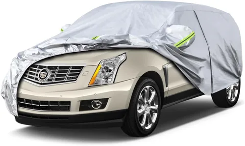 Vista 80 de KouKou Funda impermeable para automóvil SUV adecuada para BMW X1 de 2009 a 2025, 7 capas a prueba de viento para todo tipo de clima, cubierta