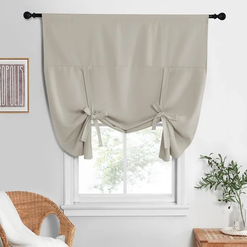 Vista 27 de NICETOWN Cortina Opaca con Aislamiento Térmico – Persiana Enrollable para Ventana de Bebé para Dormitorio/Acción de Gracias