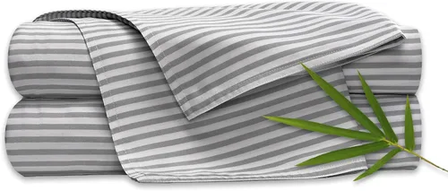 Vista 29 de Pure Bamboo Sábanas Twin, Juego de Sábanas de Cama de Viscosa 100% Orgánica Genuina Derivada de Bambú, Lujosamente Suaves y Refrescantes, Doble