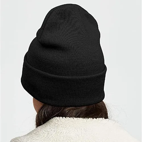 Vista 4 de KKNQRZ Gorro de anime, lindo gorro de punto bordado, holgado, cálido, para otoño, invierno, parejas