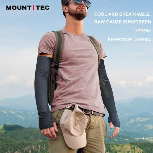 Vista 3 de Mangas de compresión con protección UV para hombres y mujeres, cubierta de tatuaje, manga de codo refrescante