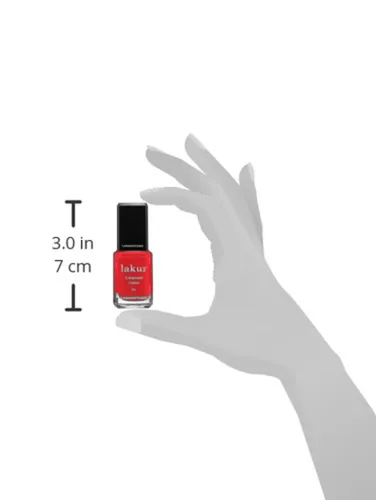 Vista 8 de LONDONTOWN Lakur Nail Polish - Red, Long-Lasting, Streak-Free, Chip-Resistant 21+ Free Non-Toxic Vegan Nail Color, Strengthens & Hydrates Nails