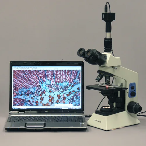Vista 6 de AmScope Microscopio compuesto biológico de investigación profesional 2000X