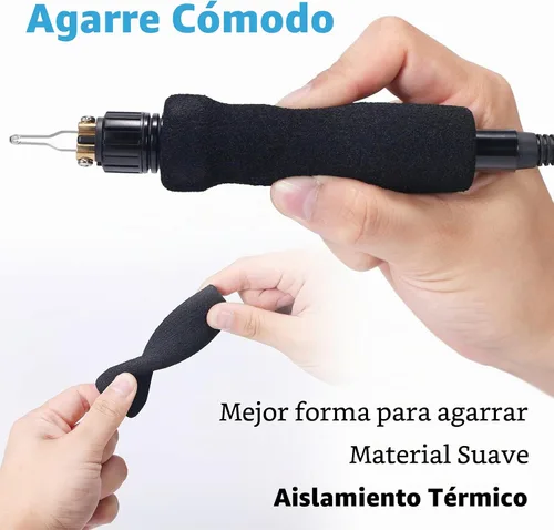 Vista 6 de YIHUA 939D-II Pluma de Pirografía Kit de Quema de Madera Estación 2-en-1 Punta Sólida 200~480°C (con Pantalla de Temperatura)/Punta de Alambre
