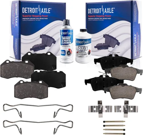 Vista 97 de Detroit Axle - Pastillas de Freno Delantero Izquierdo Reemplazo de Pinza de Disco para Dodge Ram 1500 Dakota Mitsubishi Raider - Juego de 3 piezas