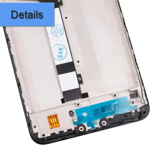Vista 3 de Pantalla táctil LCD Asamblea digitalizador compatible con Xiaomi Redmi Note 6 Pro Display con marco+herramientas (negro)