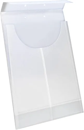 Vista 4 de Smead Poly File Retention Jacket, 3/4" Expansion, Letter/Legal, Clear, 24 per Box (68191) (Pack of 10)