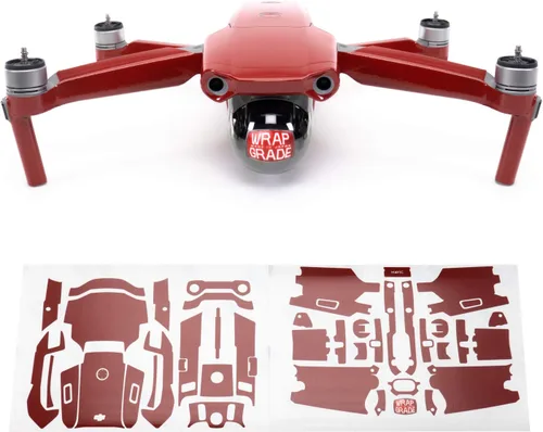 Vista 14 de Wrapgrade Unidad Principal Skin Compatible con DJI Mavic Air 2 (Airforce Silver)