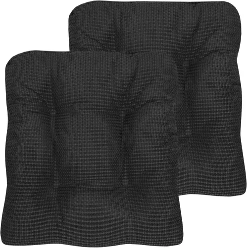 Vista 8 de Sweet Home Collection - Cojín de espuma de memoria triturada para silla premium, con capitoné, parte trasera de goma antideslizante con micropuntos