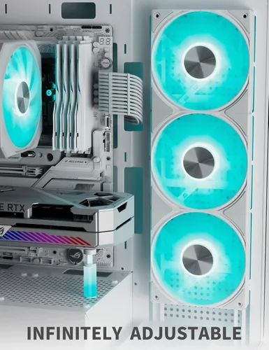 Vista 2 de upHere - Soporte de GPU,Soporte para tarjeta gráfica GPU,Soporte para hundimiento de tarjeta de video,Soporte de GPU,Blanco,ARGB