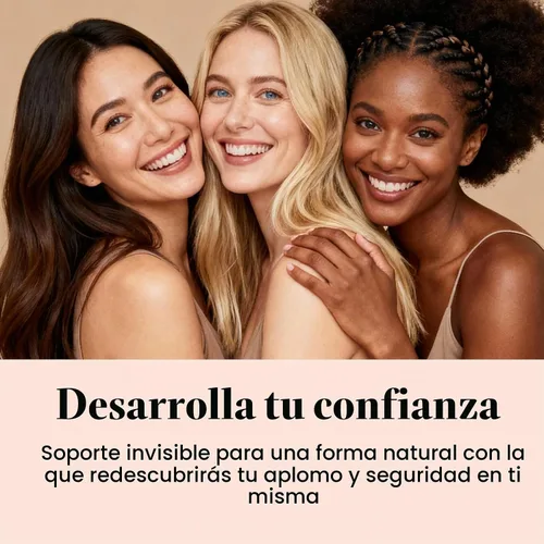 Vista 3 de Vollence Sujetador de Mastectomía con Bolsillos para Formas de Pecho de Silicona Negro