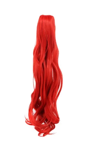 Vista 12 de karlery Peluca rubia de cola de caballo para mujer, disfraz de Halloween, peluca de cosplay de anime