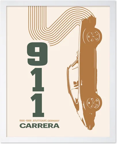 Vista 23 de Poster Master Póster de coche – Impresión clásica de coche – Arte de vehículo – Gran decoración de pared de garaje u oficina – 8 x 10 pulgadas