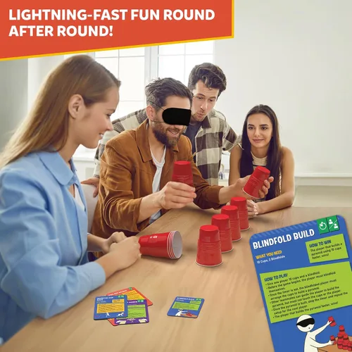 Vista 7 de Juegos de fiesta de un minuto: más de 200 piezas, juegos grupales divertidos y de ritmo rápido para niños, adolescentes y adultos, diversión