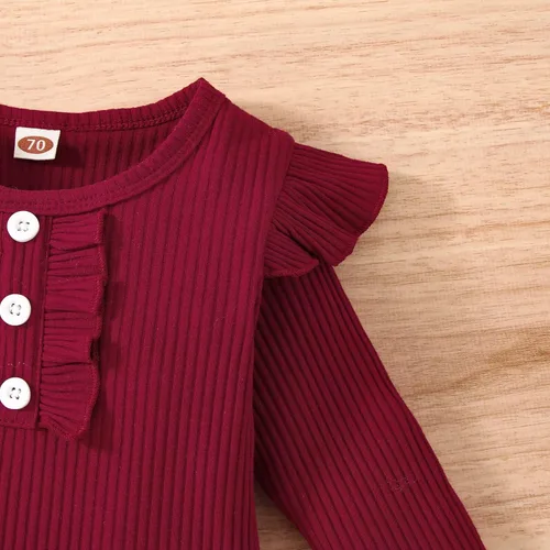 Vista 4 de Conjunto de 2 piezas de Navidad para bebé y niña pequeña para otoño e invierno