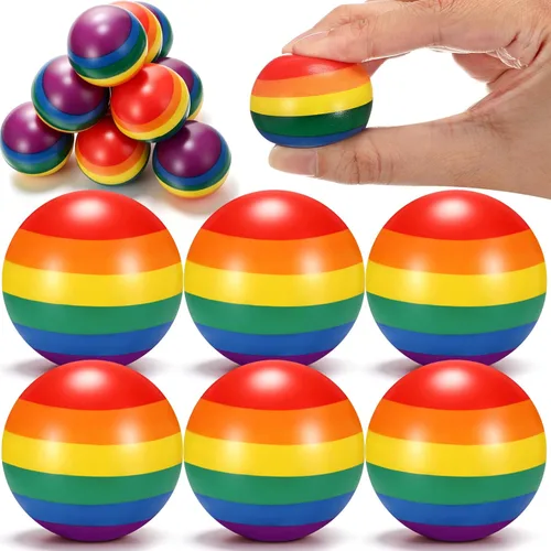 Vista 12 de Arrowbash 12 piezas de mini bolas de estrés con cara para niños y niñas, bolas de espuma para apretar con cara divertida deportiva para alivio