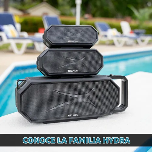 Vista 10 de Altec Lansing - Altavoz Bluetooth HydraBlast 2.0 IP67 impermeable de 20 W rojo/turquesa