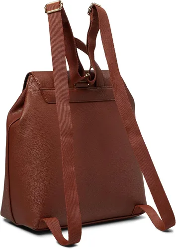 Vista 2 de Tommy Hilfiger Ruby II - Mochila con solapa de PVC, Marrón (Heritage Brown), Ruby Ii Flap Mochila-guijarro Pvc