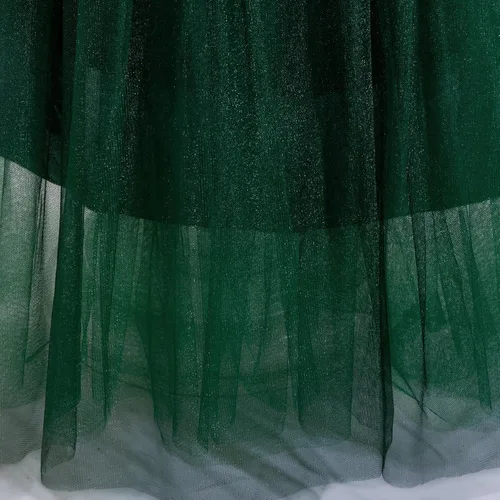 Vista 7 de Glamulice Lace Sleeve Flower Girl Dress A-Line Straight Tutu Tulle Backless Princess Puffy Dresses Party Pageant Gown