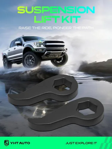 Vista 2 de YHTAUTO Kit de elevación de nivelación frontal de 1-3 pulgadas con herrajes compatible con modelos Chevy y GMC 2011-2019, Silverado Sierra 2500 HD