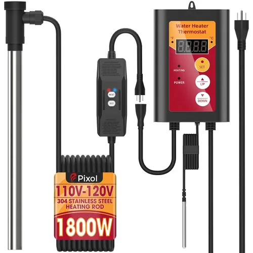Vista 10 de Calentador de agua totalmente sumergible de 1500 W para piscina, bañera de hidromasaje eléctrica portátil y piscina de tierra calentador de agua