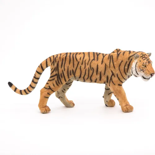 Vista 10 de Papo -Pintado a mano - Figurita -Wild Animal Kingdom - Tigre -50004 -Coleccionable - para niños - Adecuado para niños y niñas- a partir de 3 años