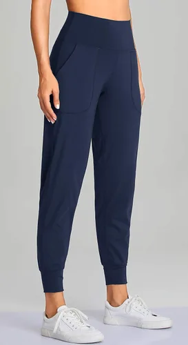 Vista 48 de Oalka - Pantalones deportivos para mujer, con cintura alta y bolsillos, para hacer deporte, yoga y entrenar