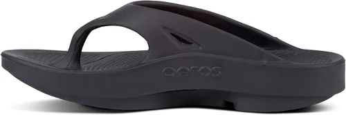 Vista 5 de OOFOS Sandalia de recuperación OOriginal - Mujer y Hombre Negro