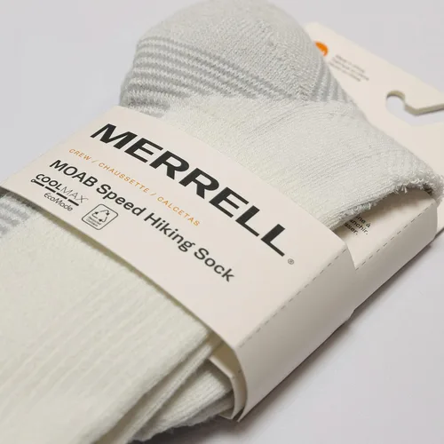 Vista 4 de Merrell Calcetines ligeros para senderismo Moab Speed de corte bajo, unisex sostenibles Coolmax Ecomade