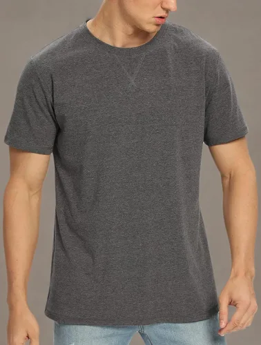 Vista 80 de NITAGUT Camiseta clásica de algodón para hombre con cuello redondo