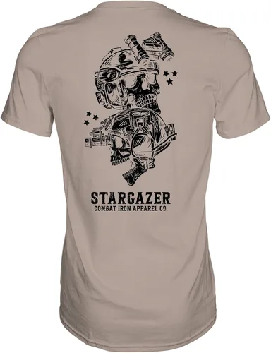 Vista 5 de Combat Iron Stargazer Operator Skull - Camiseta de manga corta para hombre, ajuste atlético