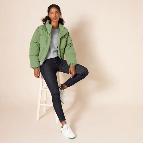 Vista 5 de Tienda Essentials - Suéter para mujer (100% algodón), diseño de cuello redondo