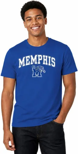 Vista 18 de Campus Colors NCAA - Camiseta de algodón para adulto, unisex, para el día del juego Azul marino