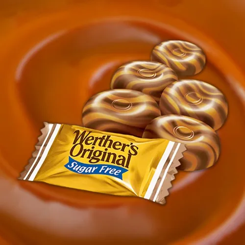 Vista 5 de Werther's Original Caramelo Chocolate Caramelo Libre de Azúcar Caramelo