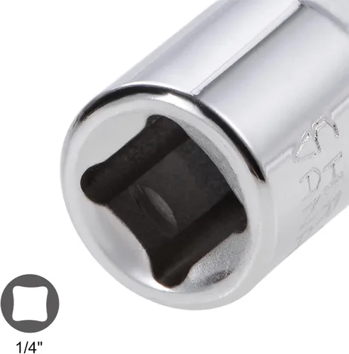Vista 4 de uxcell 3 adaptadores de enchufe de 1/4 pulgadas (F) x 3/8 pulgadas (M) para llaves de trinquete, hembra a macho, Cr-V