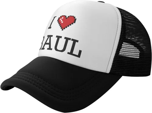Vista 2 de Sombreros para papá I Love Baul Trucker Hats Life is Good Hat, Negro