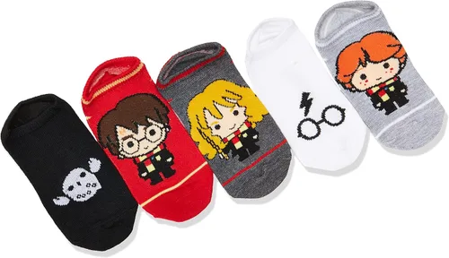Vista 2 de Harry Potter Unisex Kids 5 Pack No Show Socks